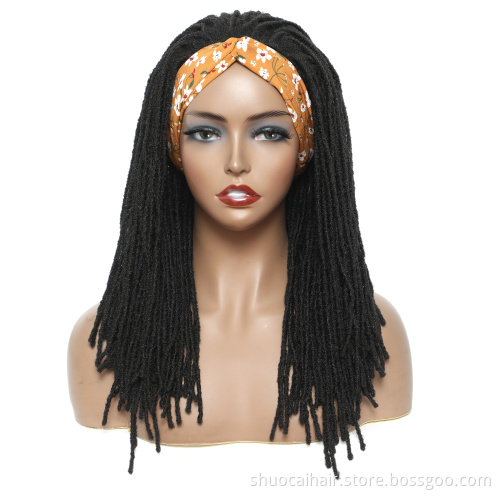 Long dreads Locks Afro pre loop Crochet Box Braids  Synthetic Hair for Women Faux locs dreadlocks Hair Wigs For Black Women